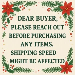 Holidays PSA SHIPPING